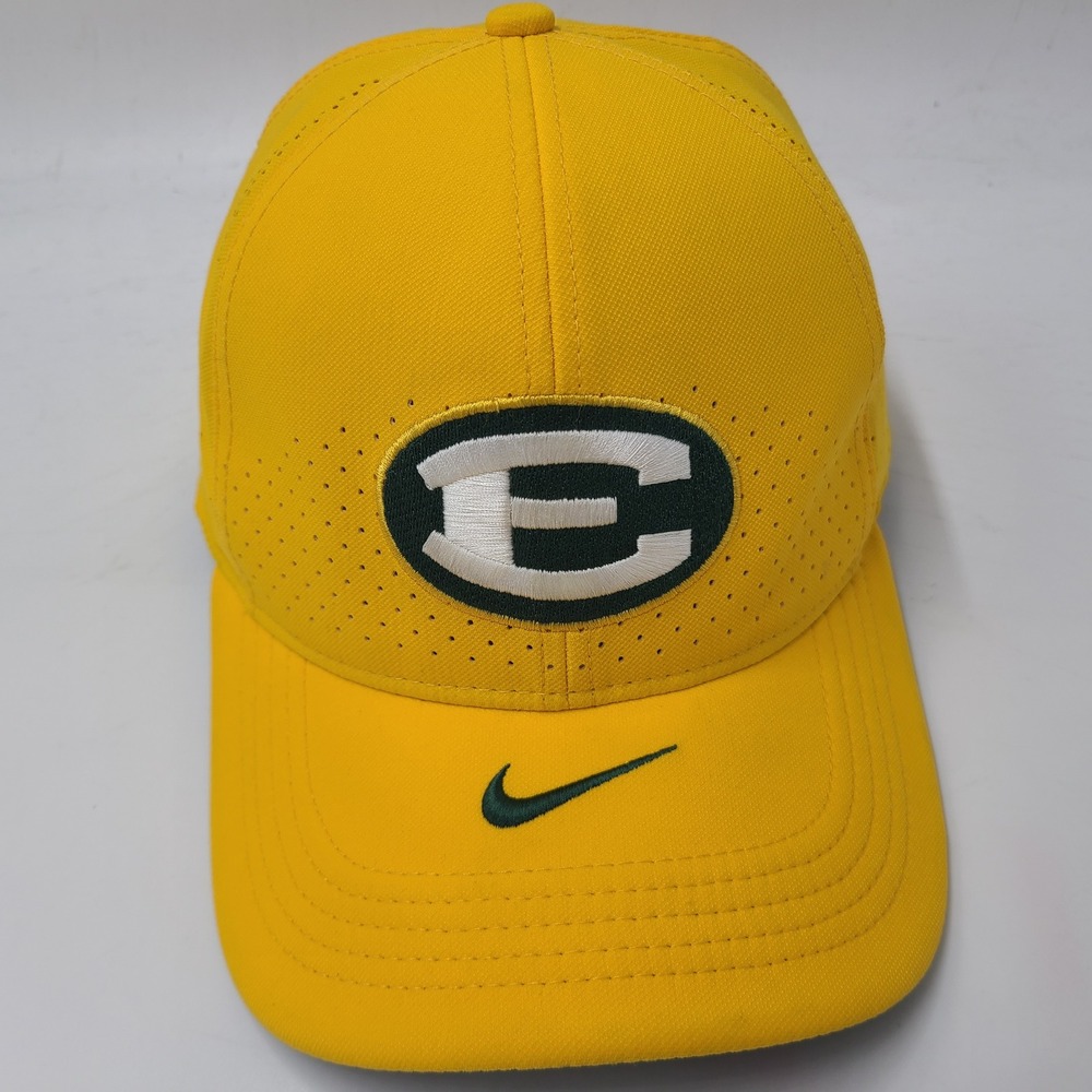 Nike Hat Fitted (Fits M-L) Yellow Classic99 Dri-Fit St Edward High School Eagles